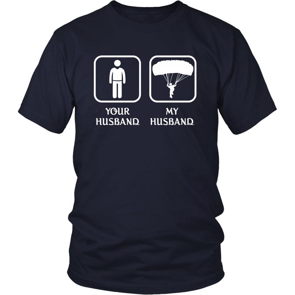 Skydiving - Your husband My husband - Mother's Day Hobby Shirt-T-shirt-Teelime | shirts-hoodies-mugs
