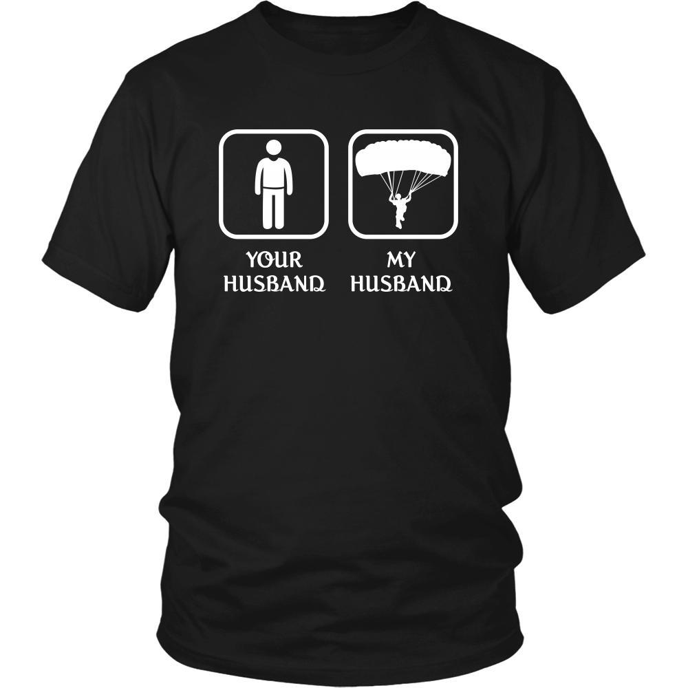 Skydiving - Your husband My husband - Mother's Day Hobby Shirt-T-shirt-Teelime | shirts-hoodies-mugs