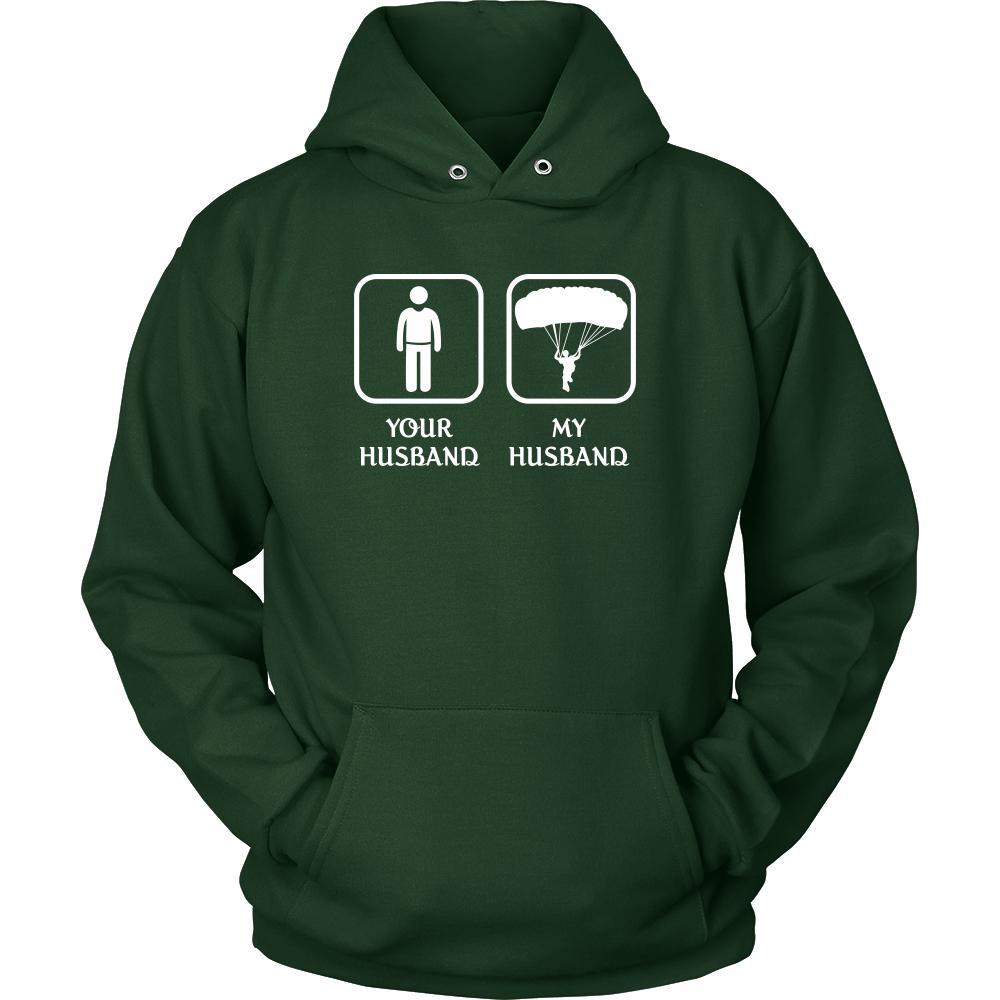 Skydiving - Your husband My husband - Mother's Day Hobby Shirt-T-shirt-Teelime | shirts-hoodies-mugs