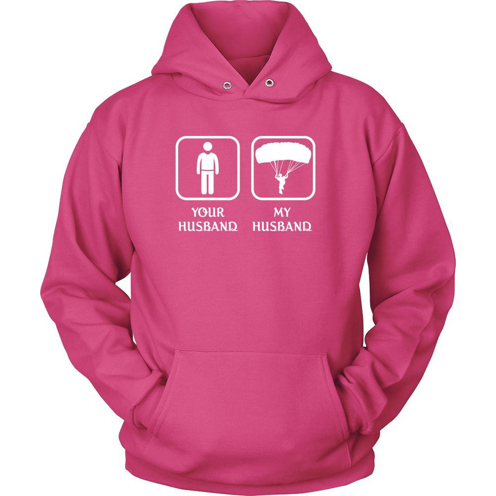 Skydiving - Your husband My husband - Mother's Day Hobby Shirt-T-shirt-Teelime | shirts-hoodies-mugs