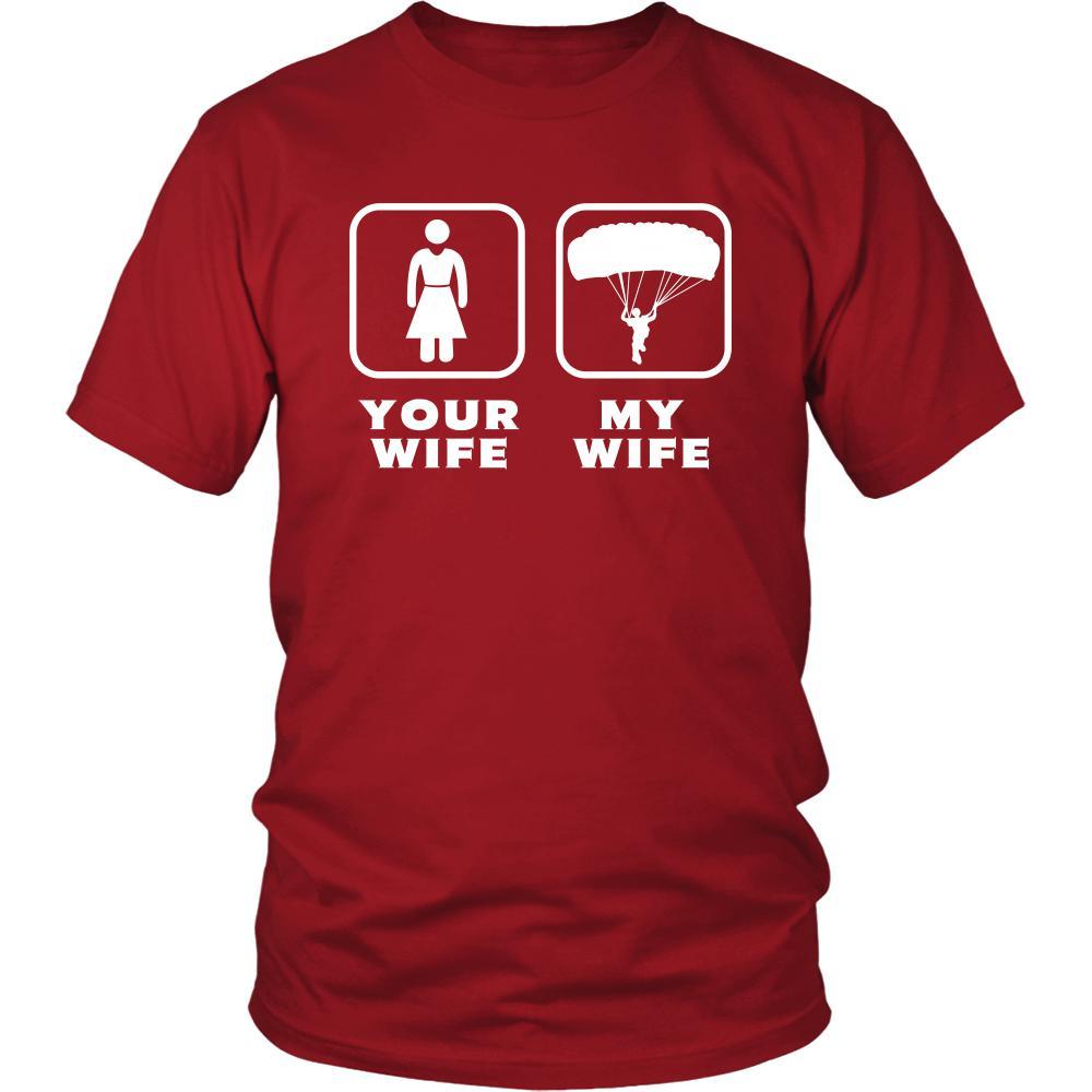 Skydiving - Your wife My wife - Father's Day Hobby Shirt-T-shirt-Teelime | shirts-hoodies-mugs