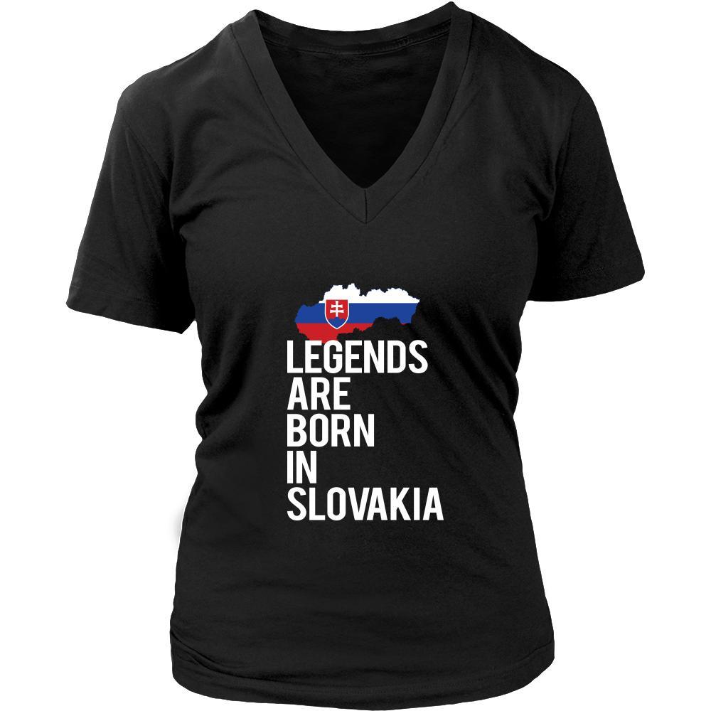Slovakia Shirt - Legends are born in Slovakia - National Heritage Gift-T-shirt-Teelime | shirts-hoodies-mugs