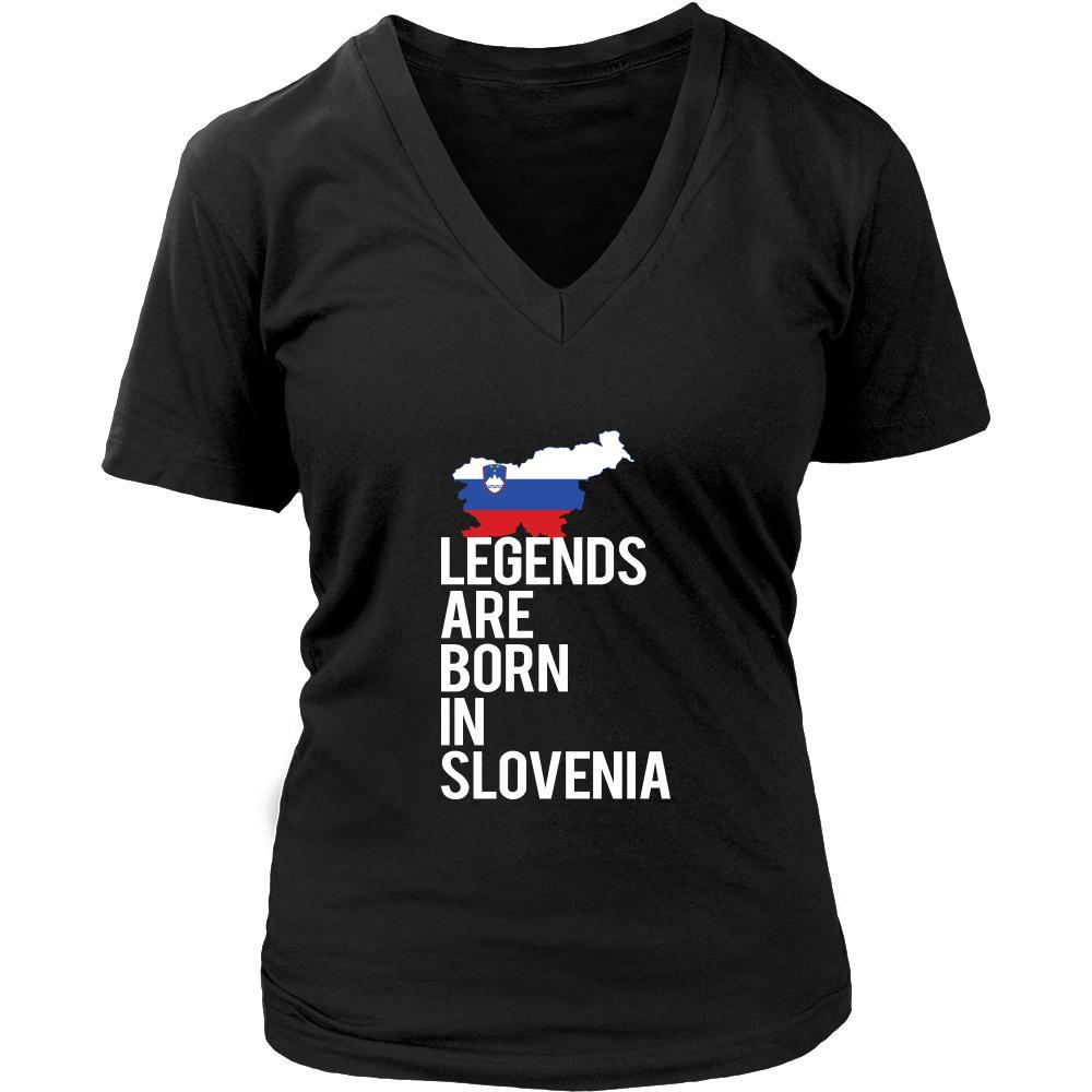 Slovenia Shirt - Legends are born in Slovenia - National Heritage Gift-T-shirt-Teelime | shirts-hoodies-mugs