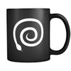 Snake Animal Illustration 11oz Black Mug-Drinkware-Teelime | shirts-hoodies-mugs