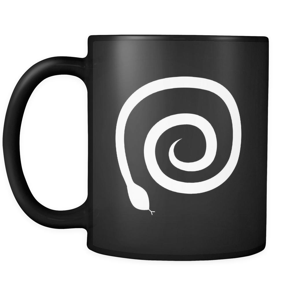 Snake Animal Illustration 11oz Black Mug-Drinkware-Teelime | shirts-hoodies-mugs