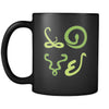 Snake - LOVE Snake - 11oz Black Mug-Drinkware-Teelime | shirts-hoodies-mugs