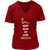 Snake Shirt - Keep Calm - Animal Lover Gift-T-shirt-Teelime | shirts-hoodies-mugs