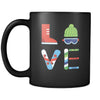 Snowboarding - LOVE Snowboarding - 11oz Black Mug-Drinkware-Teelime | shirts-hoodies-mugs