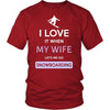 Snowboarding Shirt - I love it when my wife lets me go Snowboarding - Hobby Gift-T-shirt-Teelime | shirts-hoodies-mugs