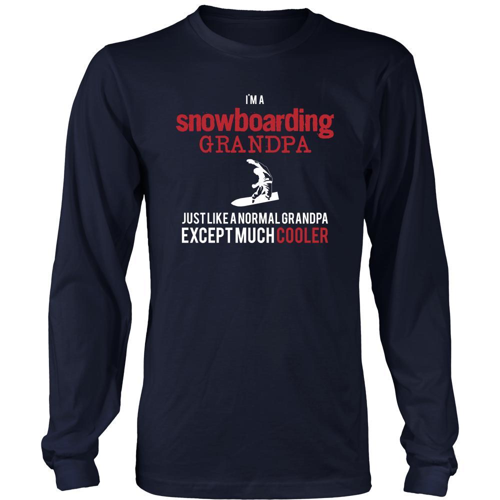 Snowboarding Shirt - I'm a snowboarding grandpa just like a normal grandpa except much cooler Grandfather Hobby Gift-T-shirt-Teelime | shirts-hoodies-mugs