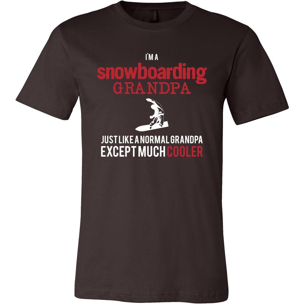 Snowboarding Shirt - I'm a snowboarding grandpa just like a normal grandpa except much cooler Grandfather Hobby Gift-T-shirt-Teelime | shirts-hoodies-mugs