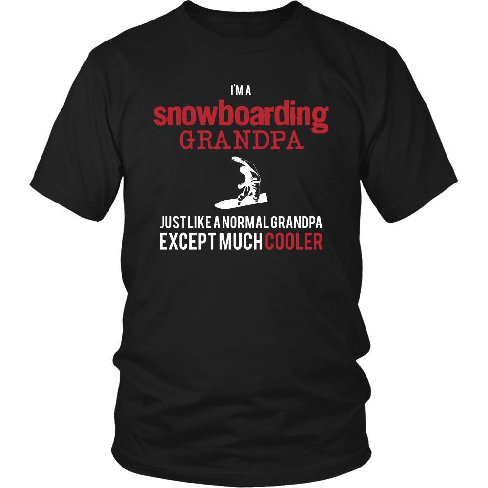 Snowboarding Shirt - I'm a snowboarding grandpa just like a normal grandpa except much cooler Grandfather Hobby Gift-T-shirt-Teelime | shirts-hoodies-mugs