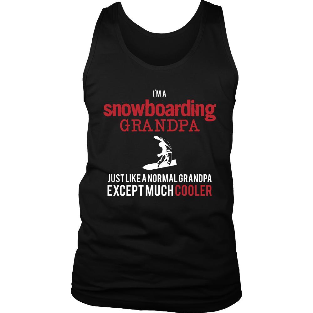 Snowboarding Shirt - I'm a snowboarding grandpa just like a normal grandpa except much cooler Grandfather Hobby Gift-T-shirt-Teelime | shirts-hoodies-mugs