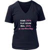 Snowboarding Shirt - Some girls play house real girls go Snowboarding- Hobby Lady-T-shirt-Teelime | shirts-hoodies-mugs