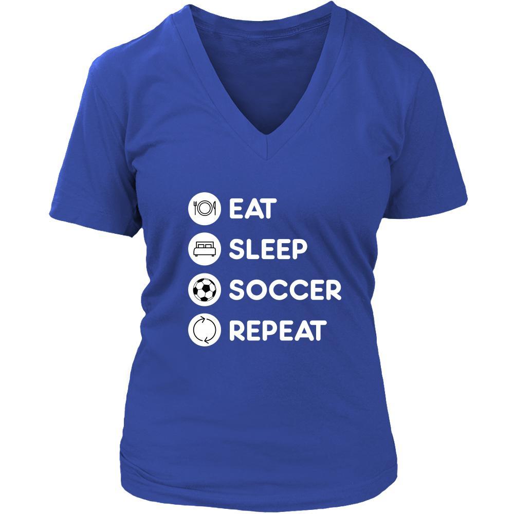 Soccer - Eat Sleep Soccer Repeat - Soccer Sport Shirt-T-shirt-Teelime | shirts-hoodies-mugs