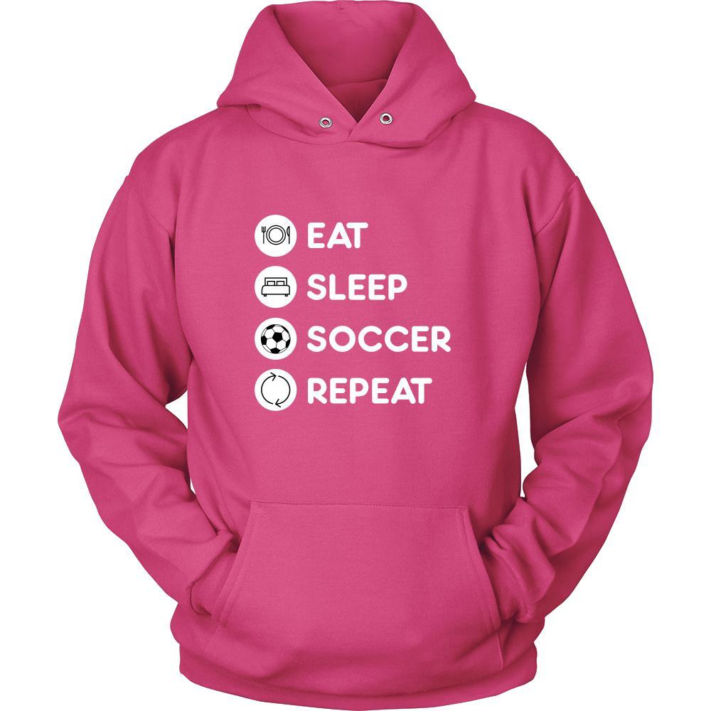 Soccer - Eat Sleep Soccer Repeat - Soccer Sport Shirt-T-shirt-Teelime | shirts-hoodies-mugs