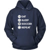 Soccer - Eat Sleep Soccer Repeat - Soccer Sport Shirt-T-shirt-Teelime | shirts-hoodies-mugs
