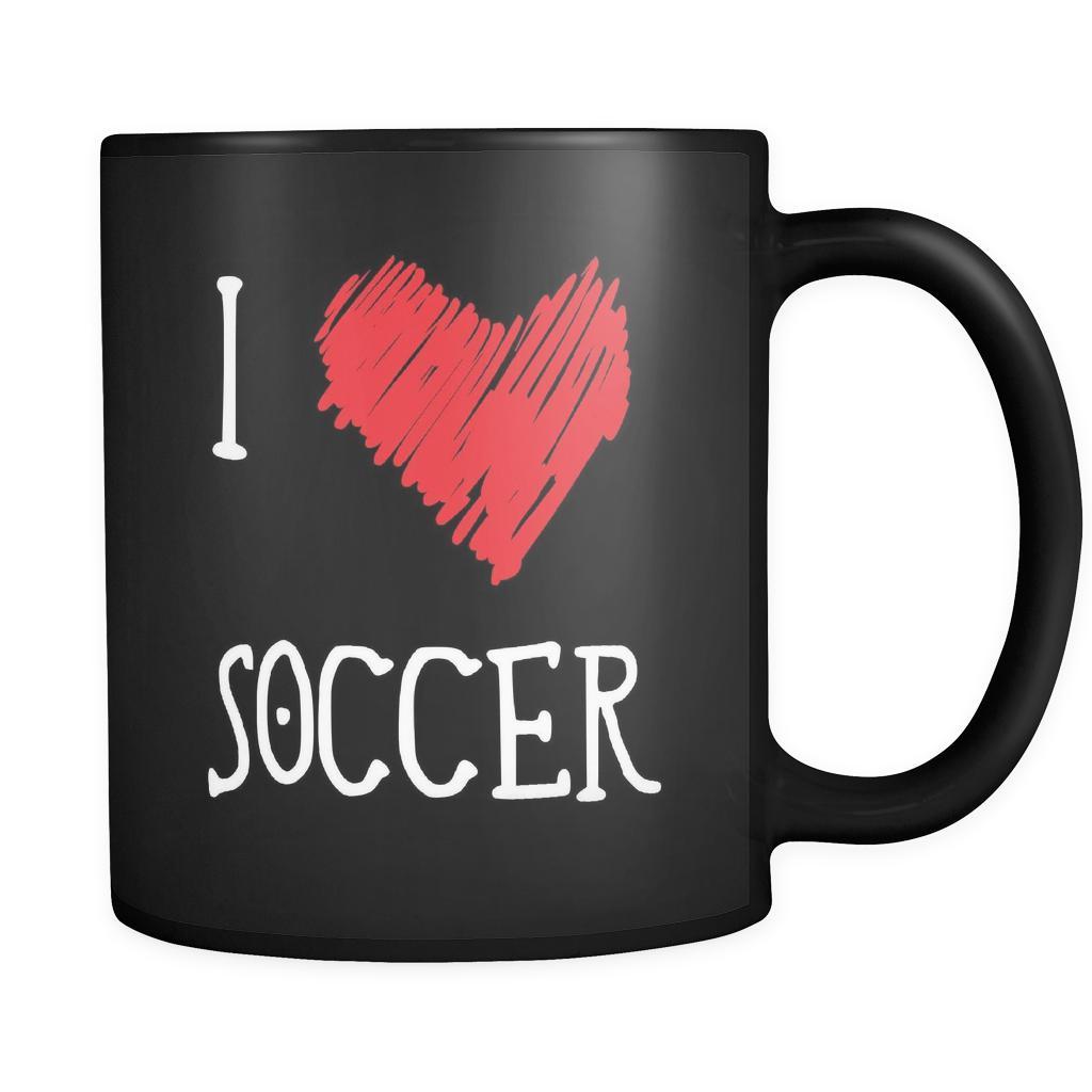 Soccer I Love Soccer 11oz Black Mug-Drinkware-Teelime | shirts-hoodies-mugs
