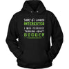 Soccer Shirt - Sorry If I Looked Interested, I think about Soccer - Sport Gift-T-shirt-Teelime | shirts-hoodies-mugs