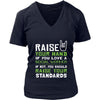 Social Worker Shirt - Raise your hand if you love Social Worker, if not raise your standards - Profession Gift-T-shirt-Teelime | shirts-hoodies-mugs