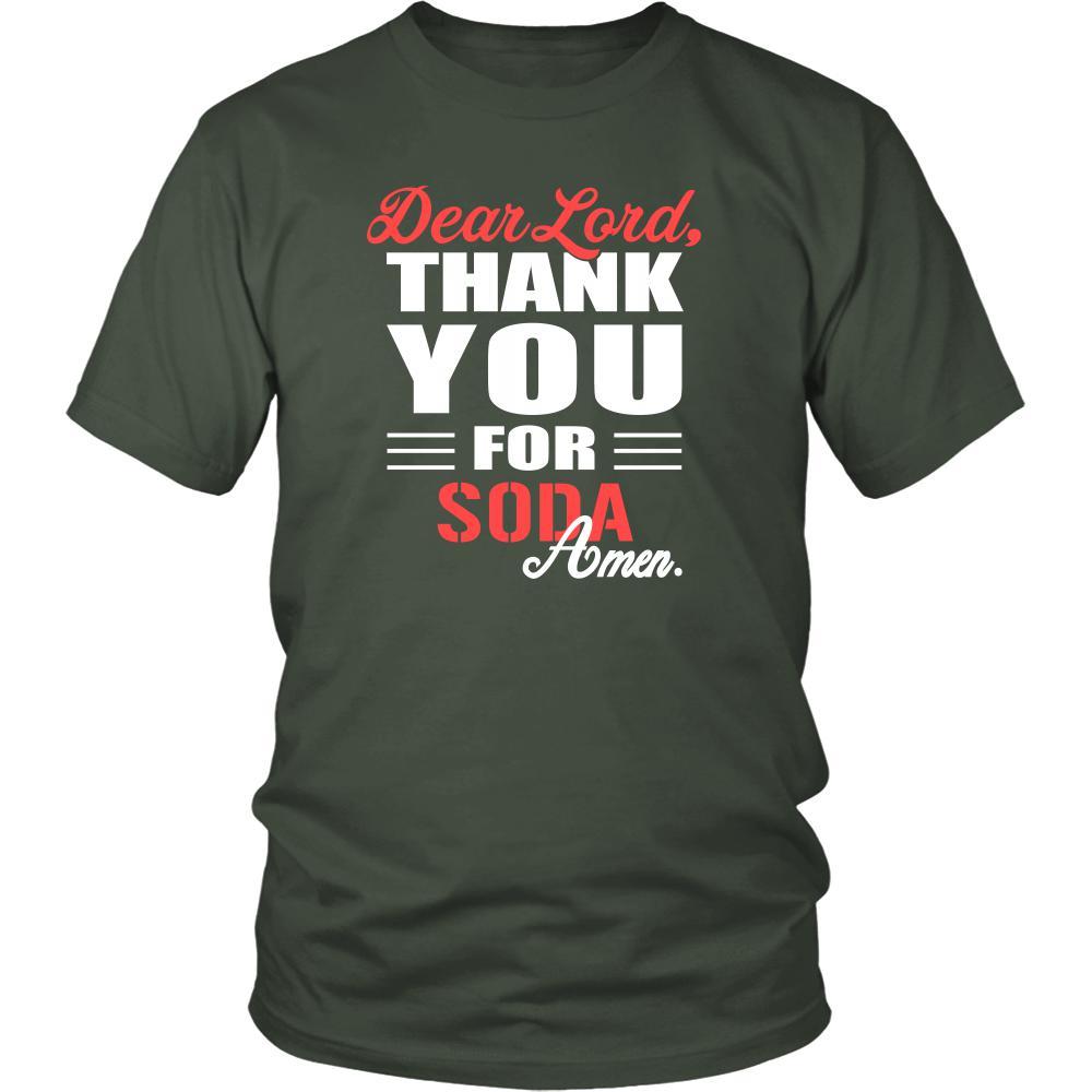 Soda Shirt - Dear Lord, thank you for Soda Amen- Drink Lover-T-shirt-Teelime | shirts-hoodies-mugs