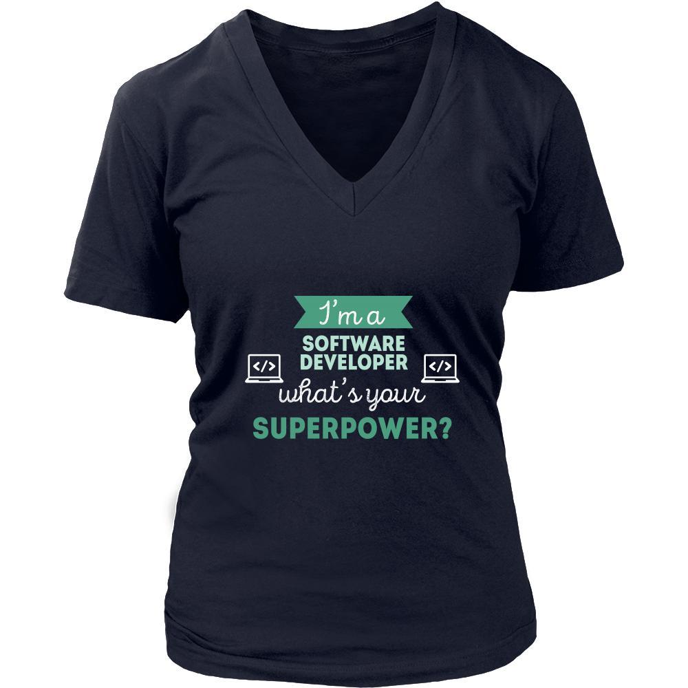 Software developer Shirt - I'm a Software developer, what's your superpower? - Profession Gift-T-shirt-Teelime | shirts-hoodies-mugs
