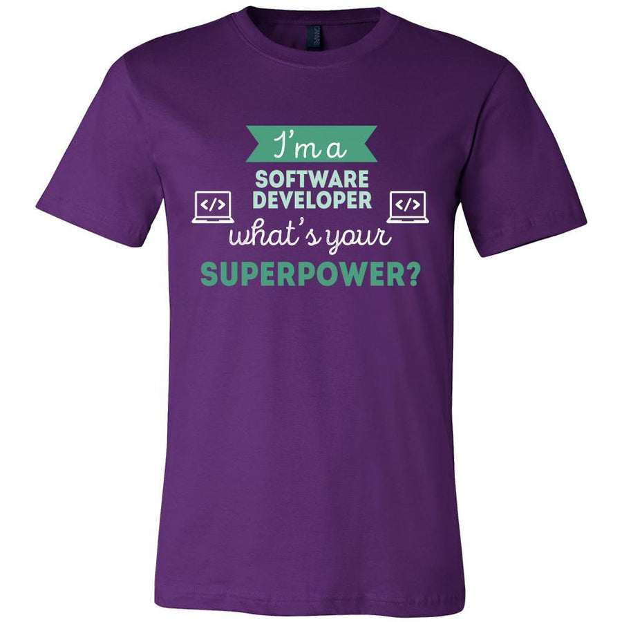 Software developer Shirt - I'm a Software developer, what's your superpower? - Profession Gift-T-shirt-Teelime | shirts-hoodies-mugs