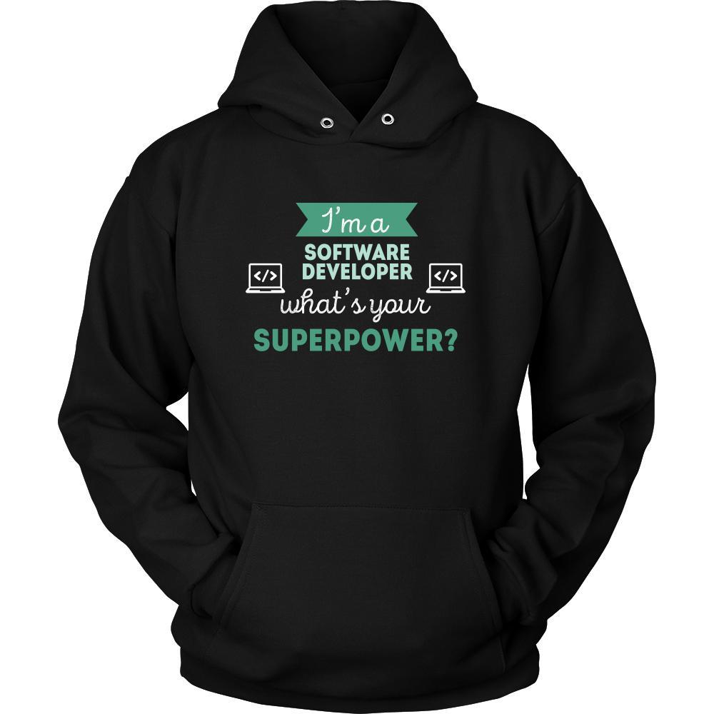 Software developer Shirt - I'm a Software developer, what's your superpower? - Profession Gift-T-shirt-Teelime | shirts-hoodies-mugs