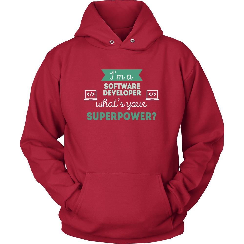 Software developer Shirt - I'm a Software developer, what's your superpower? - Profession Gift-T-shirt-Teelime | shirts-hoodies-mugs