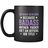 Software developer Software developer because badass mother fucker isn't an official job title 11oz Black Mug-Drinkware-Teelime | shirts-hoodies-mugs