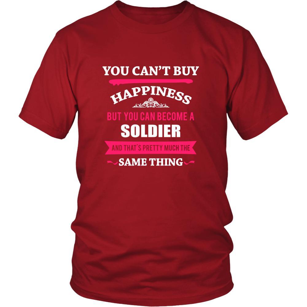 Soldier Shirt - You can't buy happiness but you can become a Soldier and that's pretty much the same thing Profession-T-shirt-Teelime | shirts-hoodies-mugs