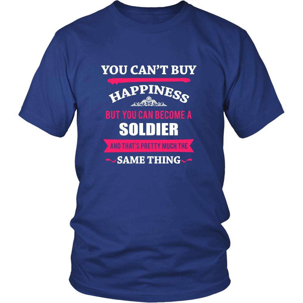 Soldier Shirt - You can't buy happiness but you can become a Soldier and that's pretty much the same thing Profession-T-shirt-Teelime | shirts-hoodies-mugs
