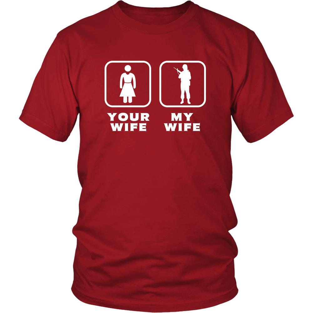 Soldier - Your wife My wife - Father's Day Profession/Job Shirt-T-shirt-Teelime | shirts-hoodies-mugs