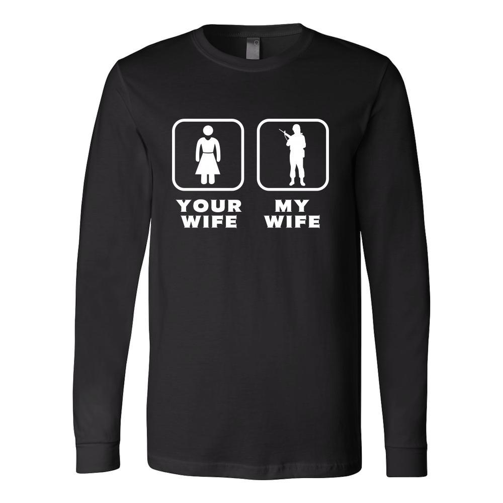 Soldier - Your wife My wife - Father's Day Profession/Job Shirt-T-shirt-Teelime | shirts-hoodies-mugs