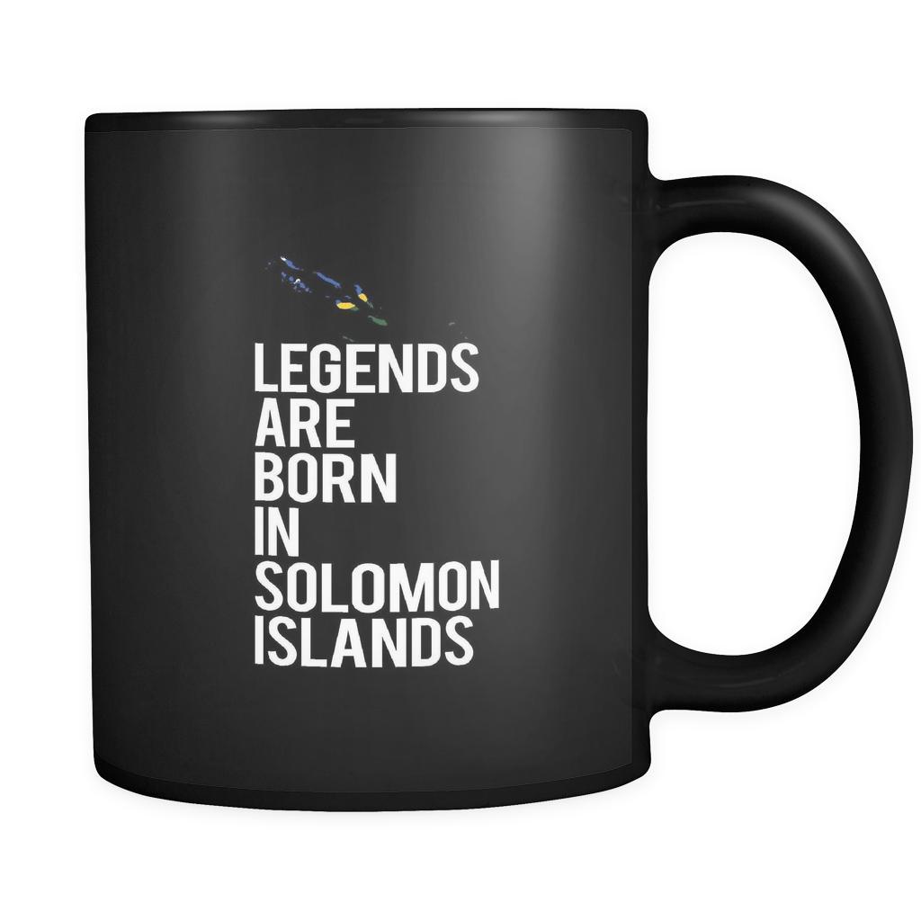 Solomon Islands Legends are born in Solomon Islands 11oz Black Mug-Drinkware-Teelime | shirts-hoodies-mugs