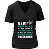 Sonographer Shirt - Raise your hand if you love Sonographer, if not raise your standards - Profession Gift-T-shirt-Teelime | shirts-hoodies-mugs