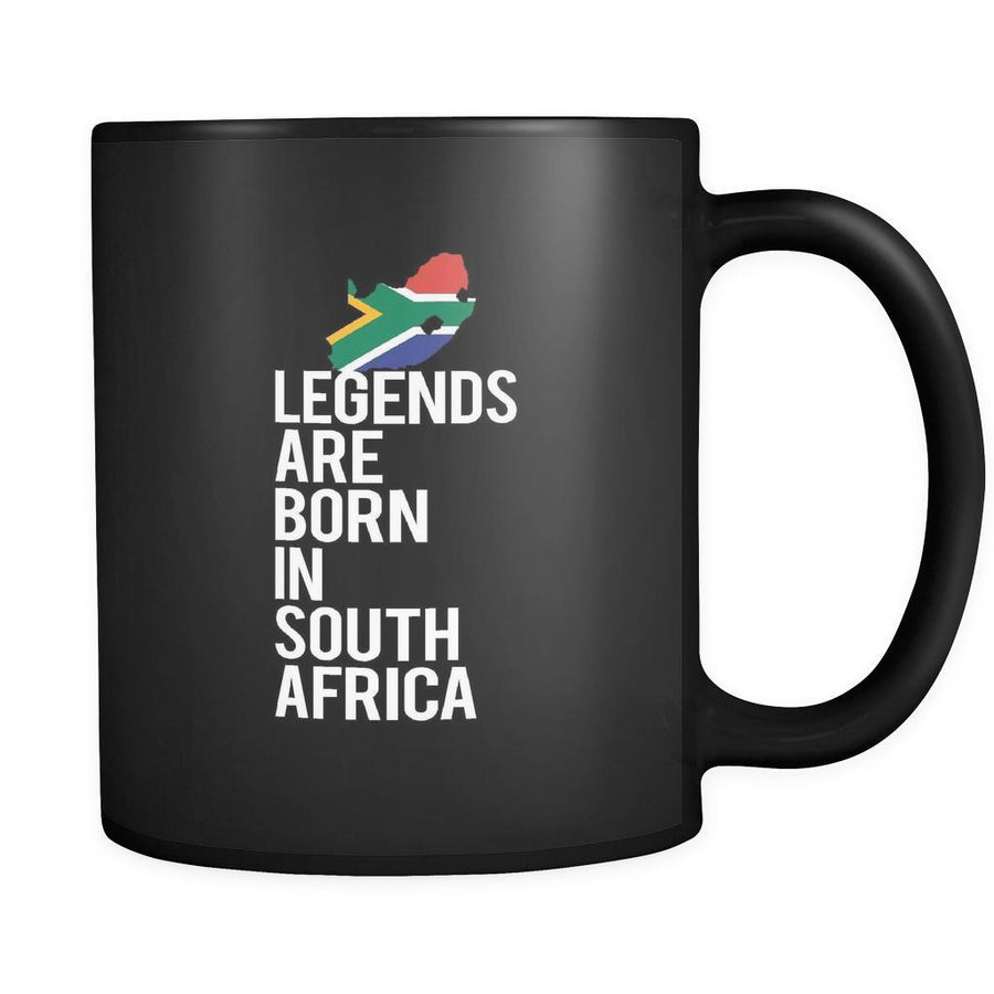South Africa Legends are born in South Africa 11oz Black Mug-Drinkware-Teelime | shirts-hoodies-mugs