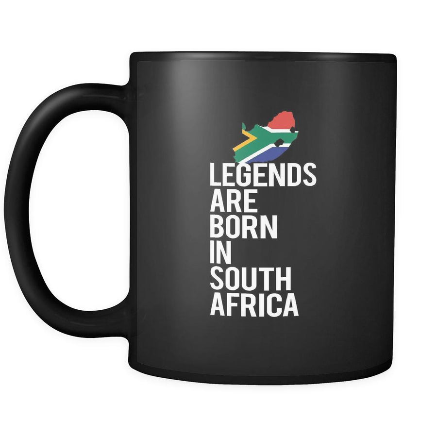 South Africa Legends are born in South Africa 11oz Black Mug-Drinkware-Teelime | shirts-hoodies-mugs