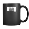 South Dakota South roots South Dakota 11oz Black Mug-Drinkware-Teelime | shirts-hoodies-mugs