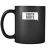 South Dakota South roots South Dakota 11oz Black Mug-Drinkware-Teelime | shirts-hoodies-mugs