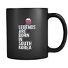 South Korea Legends are born in South Korea 11oz Black Mug-Drinkware-Teelime | shirts-hoodies-mugs