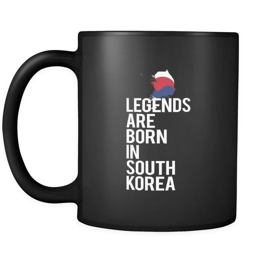 South Korea Legends are born in South Korea 11oz Black Mug-Drinkware-Teelime | shirts-hoodies-mugs