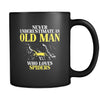 Spider Never underestimate an old man who loves spiders 11oz Black Mug-Drinkware-Teelime | shirts-hoodies-mugs