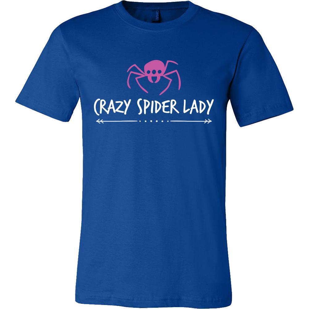 Spider Shirt - Crazy Spider Lady - Animal Lover Gift-T-shirt-Teelime | shirts-hoodies-mugs
