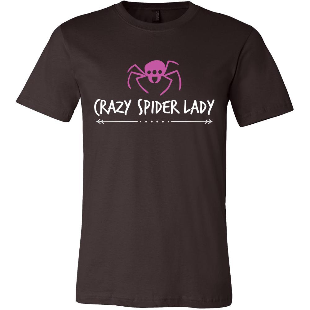 Spider Shirt - Crazy Spider Lady - Animal Lover Gift-T-shirt-Teelime | shirts-hoodies-mugs