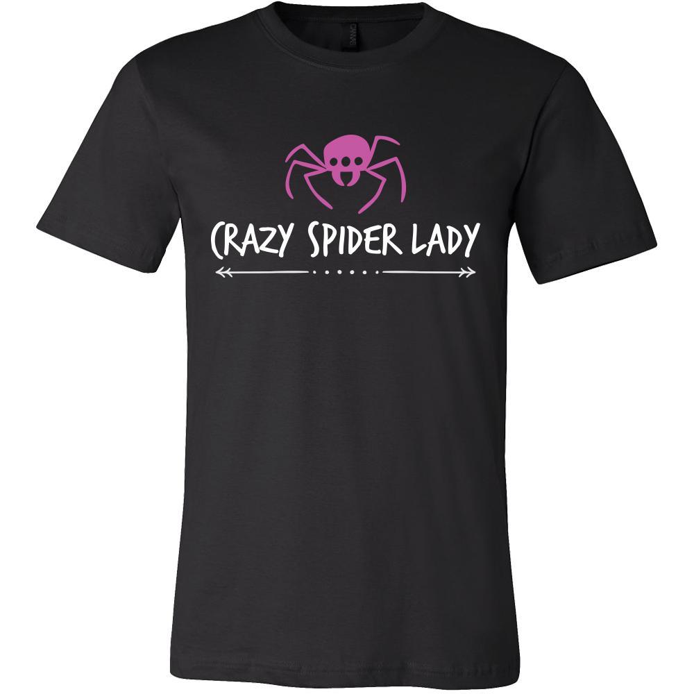 Spider Shirt - Crazy Spider Lady - Animal Lover Gift-T-shirt-Teelime | shirts-hoodies-mugs