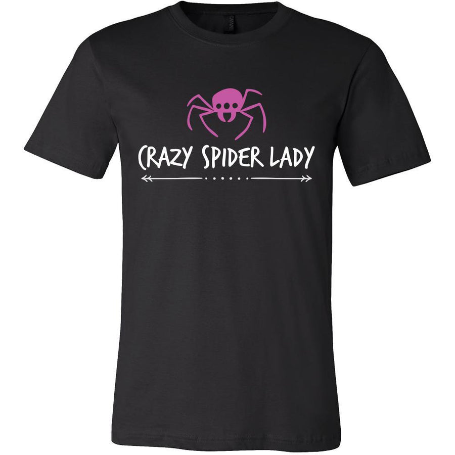 Spider Shirt - Crazy Spider Lady - Animal Lover Gift-T-shirt-Teelime | shirts-hoodies-mugs