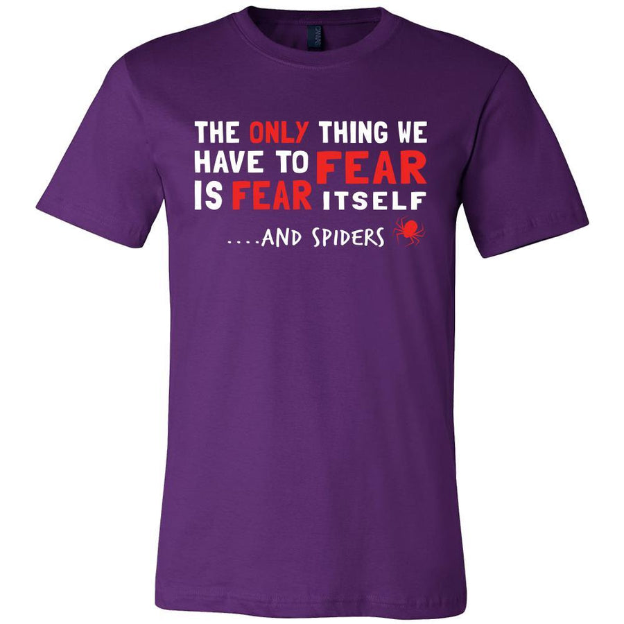Spider Shirt - Fear Spiders - Animal Lover Gift-T-shirt-Teelime | shirts-hoodies-mugs