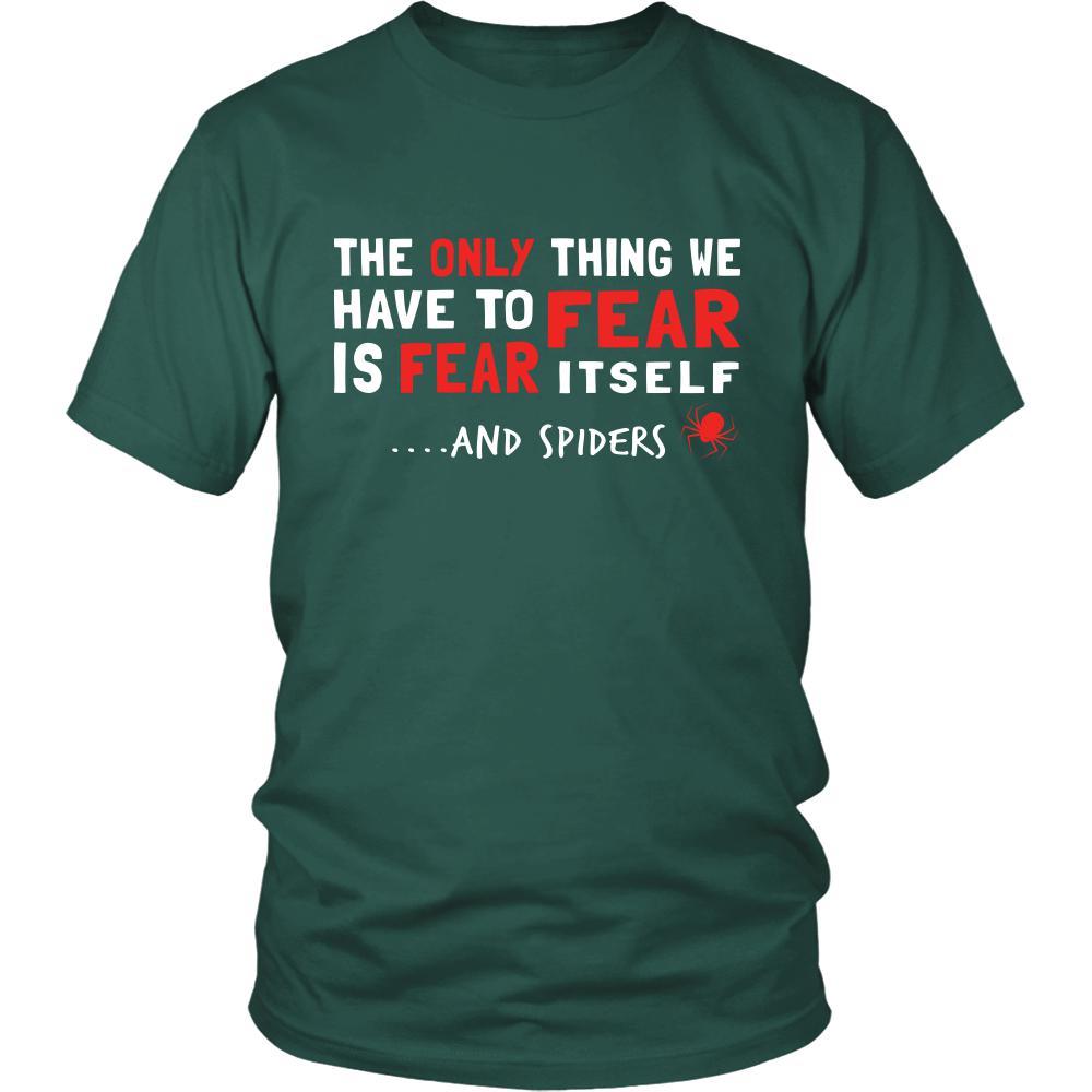 Spider Shirt - Fear Spiders - Animal Lover Gift-T-shirt-Teelime | shirts-hoodies-mugs