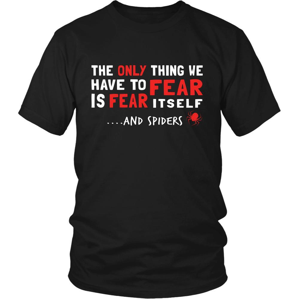 Spider Shirt - Fear Spiders - Animal Lover Gift-T-shirt-Teelime | shirts-hoodies-mugs